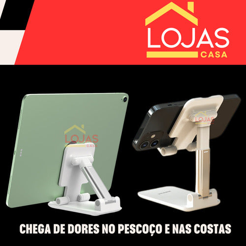 Apoio De Mesa De Celular Tablets Ajustável Premium Universal