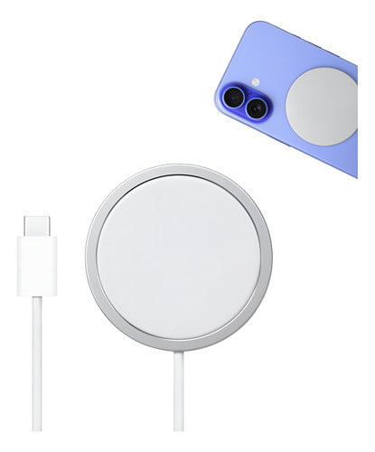 Cabo Recarga Sem Fio Indução Para iPhone 11 12 13 14 15 16