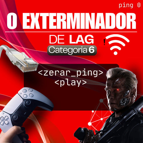 Rolo Cabo Rede 100m Lan Crimpado Cat6 Super Rápido Premium L
