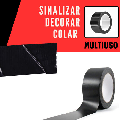 Rolo Durex Grande Adesivo 45m X 45mm Sinalizar Fita Multiuso
