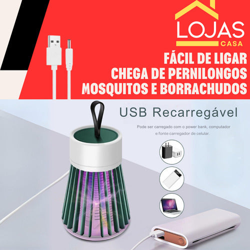 Lâmpada Led Armadilha Repelente Elétrico Mosquito Pernilongo