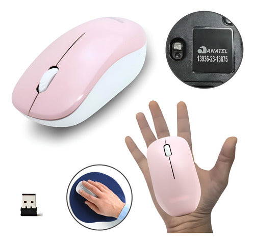 Mouse Sem Fio Sensor Óptico Profissional Confortável Cmos Un