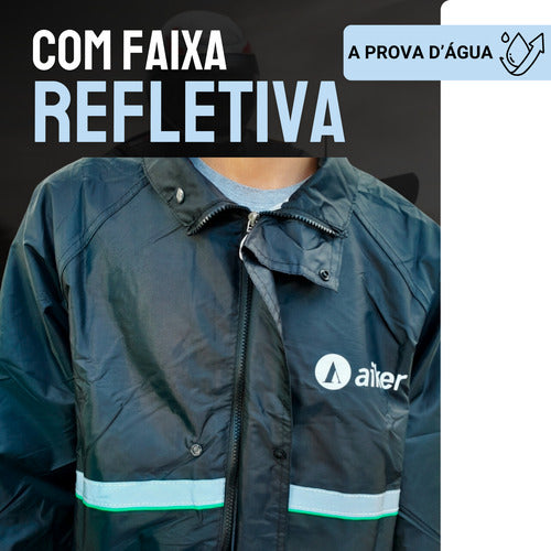 Capa DE Chuva Motoqueiro Ciclista Roupa Impermeável Reforçada