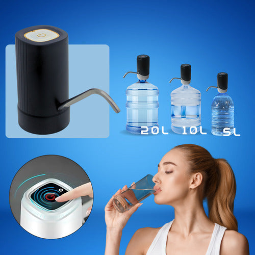 Bomba Elétrica Recarregável Para Galão De Água  Bivolt Usb