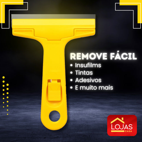 Raspador Plano Tintas Piso Vidro Cerâmica Azulejo 5 Laminas