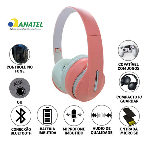 Fone De Ouvido Sem Fio Bluetooth Para  iPhone Android Games