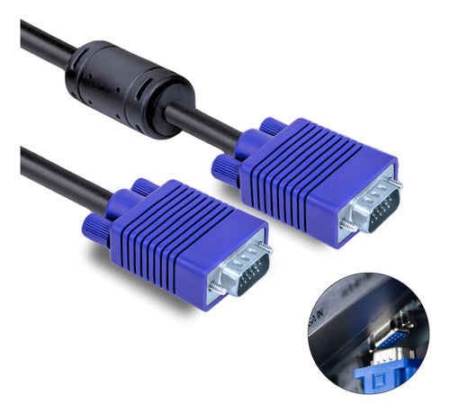 Cabo Vga Com Filtro Pc Notebook Monitor Alta Resolução 15m