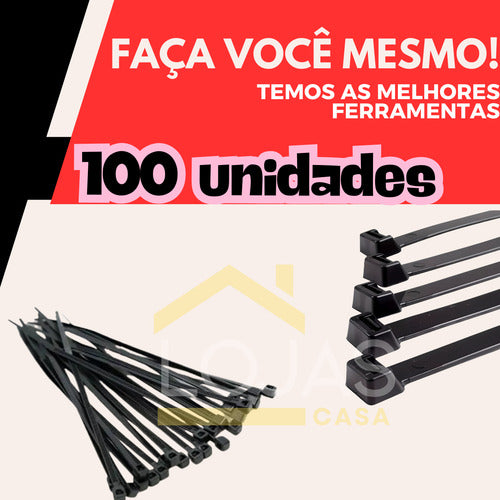 Abraçadeira Nylon Enforca Gato 7,6x300mm 100 Unidades