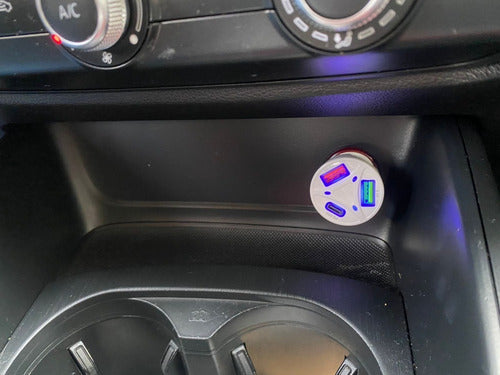 Carregador Automotivo Turbo 3 Entrada Usb 3.0/3.1/tipo-c Top