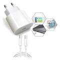 Fonte Carregador + Cabo Usb-c  2 Metros Para iPhone 15 E 16