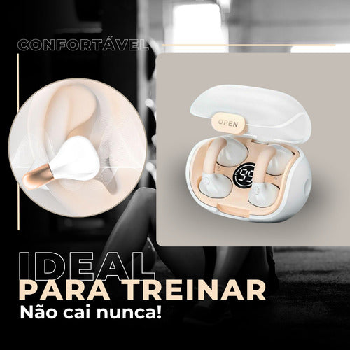 Fone De Ouvido Brinco Bluetooth Corrida Esporte Anti Queda