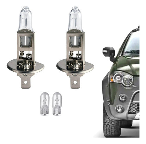 Par Lâmpadas Halógena 60/55w 12v Farol Carro H1 /h3 / H4/ H7