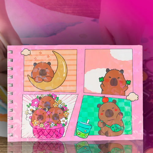 Livro Para Colorir Pintura Desenho Cute Capivara Goods