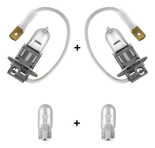Par Lâmpadas Halógena 60/55w 12v Farol Carro H1 /h3 / H4/ H7