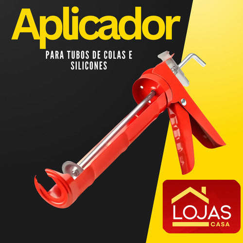 Aplicador De Silicone 9 Pol Pro Aço Cola Pu40 Universal