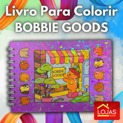 Livro Colorir Goods 50 Folhas Desenhos Bobbie Pintar Acetato