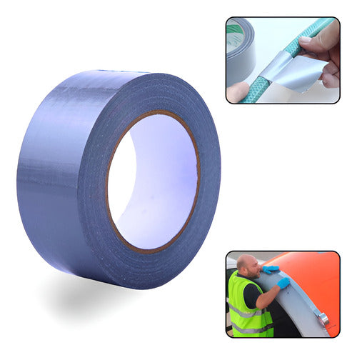Rolo Fita Adesiva Silver Tape Multiuso Prova Dágua 10 Metros