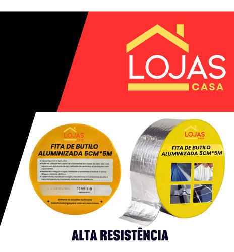 Fita Adesiva Vedação Multiuso Prova Dágua Butilo Impermeável