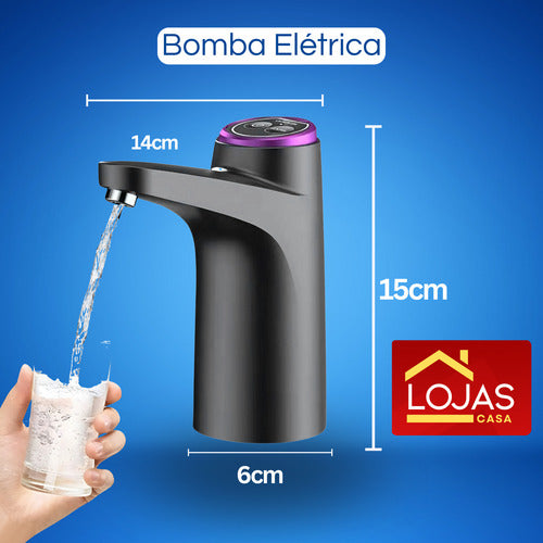 Bomba Elétrica Recarregável Para Galão De Água  Bivolt Usb