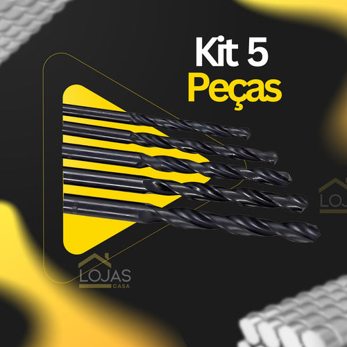 Kit Brocas Ferro Metal Chapa Aço Rápido Alumínio  Din338 Hss