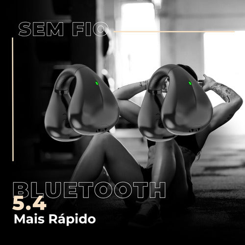 Fone De Ouvido Earcuff S/ Fio Esportivo Anti Queda Bluetooth