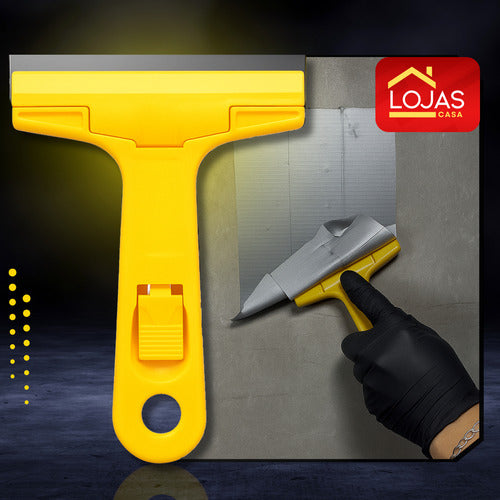 Raspador Plano Tintas Piso Vidro Cerâmica Azulejo 5 Laminas