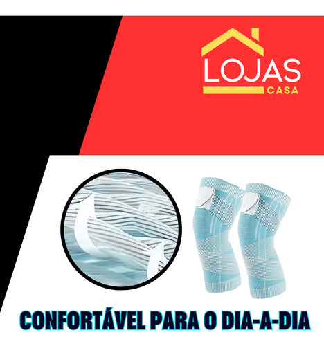 Joelheira Compressiva Faixa Ajustável Proteção Esportiva