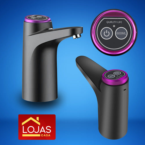 Bomba Elétrica Recarregável Para Galão De Água  Bivolt Usb