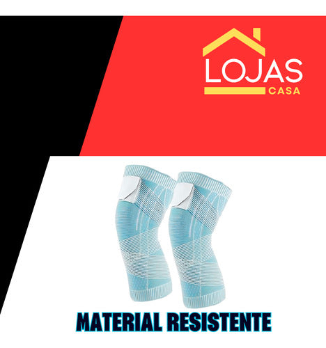 Joelheira Compressiva Faixa Ajustável Proteção Esportiva