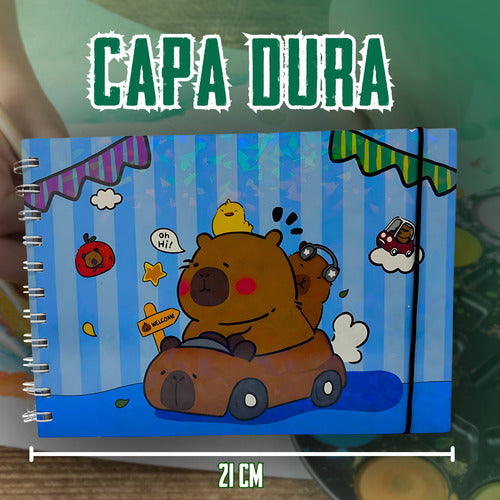 Livro Para Colorir Pintura Desenho Cute Capivara Goods