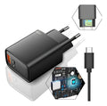 Carregador Para Motorola 48w Usb-c Duo Moto G G84 Edge Razr