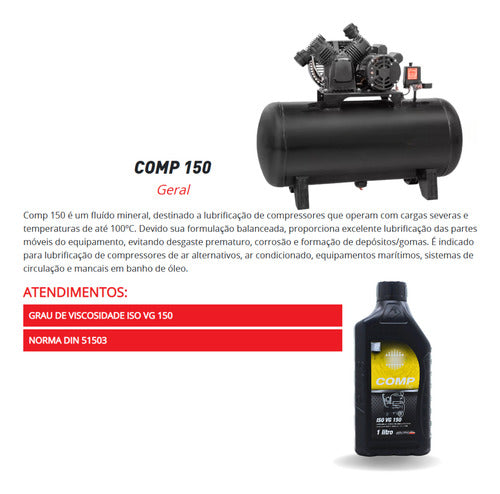 Óleo Lubrificante Para Compressor E Comp Ar Condicionado 1l