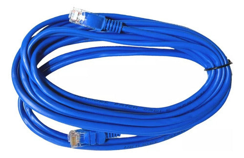 Cabo De Rede 5 Metros Lan Internet Crimpado Rj45 Cat5e Azul