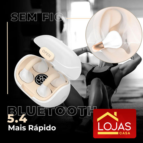 Fone De Ouvido Brinco Bluetooth Corrida Esporte Anti Queda
