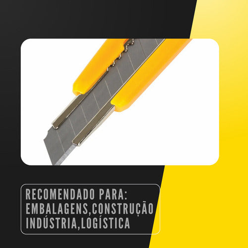 Kit Jogo Lâminas Para Estilete Em Aço 18mm 10 Peças