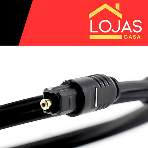 Cabo Óptico Para Áudio Digital Fibra Home Theater, Som 5.1