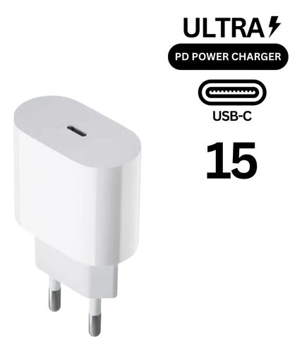 Fonte Turbo Carregador 35w P/ iPhone 15, 15 Pro E 15 Pro Max