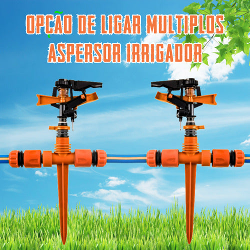 Aspersor Irrigador Setorial Espeto Jardim Horta Canteiro Top