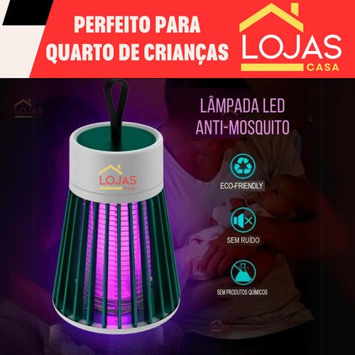 Lâmpada Led Armadilha Repelente Elétrico Mosquito Pernilongo