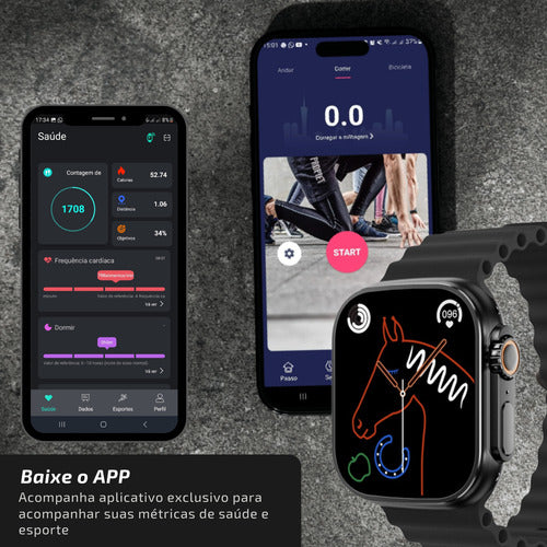 Relógio Smartwatch Ultra 49mm Amoled 2.19 Lançamento 2024