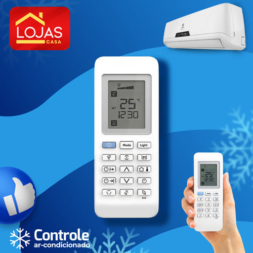 Controle Remoto Para Ar Condicionado Eletrolux Ecoturbo Spli