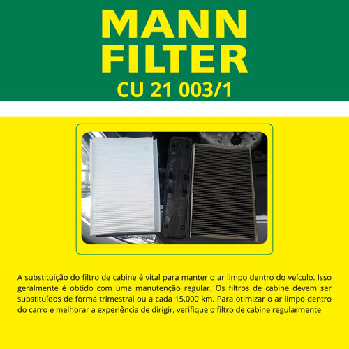 Filtro De Ar Condicionado Cabine Para Honda City E Fit Mann
