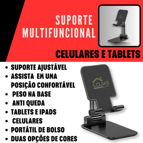 Apoio De Mesa De Celular Tablets Ajustável Premium Universal