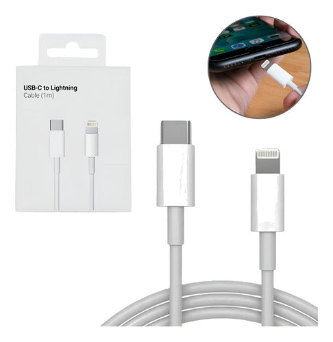 Cabo Usb-c Para iPhone X 11 12 13 14 Pro E Pro Max 1m Rápido