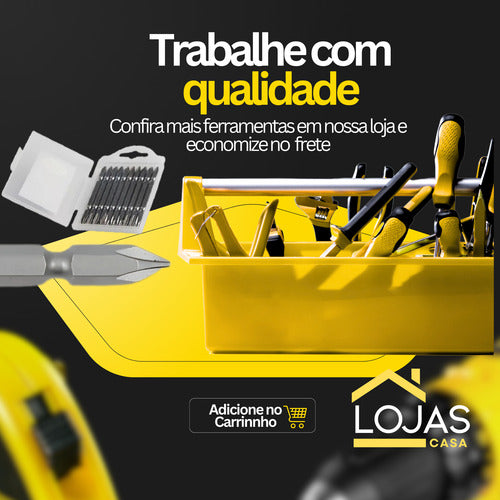 Kit 10 Ponteira Phillips Dupla Ph2 10 Pçs Bits Parafusadeira