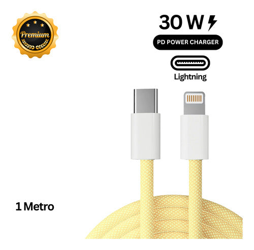 Cabo Usb-c Para iPhone X 11 12 13 14 Pro E Pro Max 1m Rápido