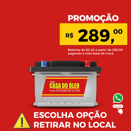 Bateria Automotiva Freelight 60ah Lojas Casa Do Óleo