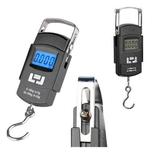 Balança Portátil Digital De Precisão 50kg Bolso Viajem Malas