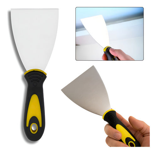 Espátula De Aço Profissional P/ Gesso Massa Corrida Raspar