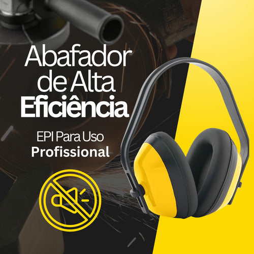 Abafador Ruído Tipo Concha Protetor Ouvido Profissional